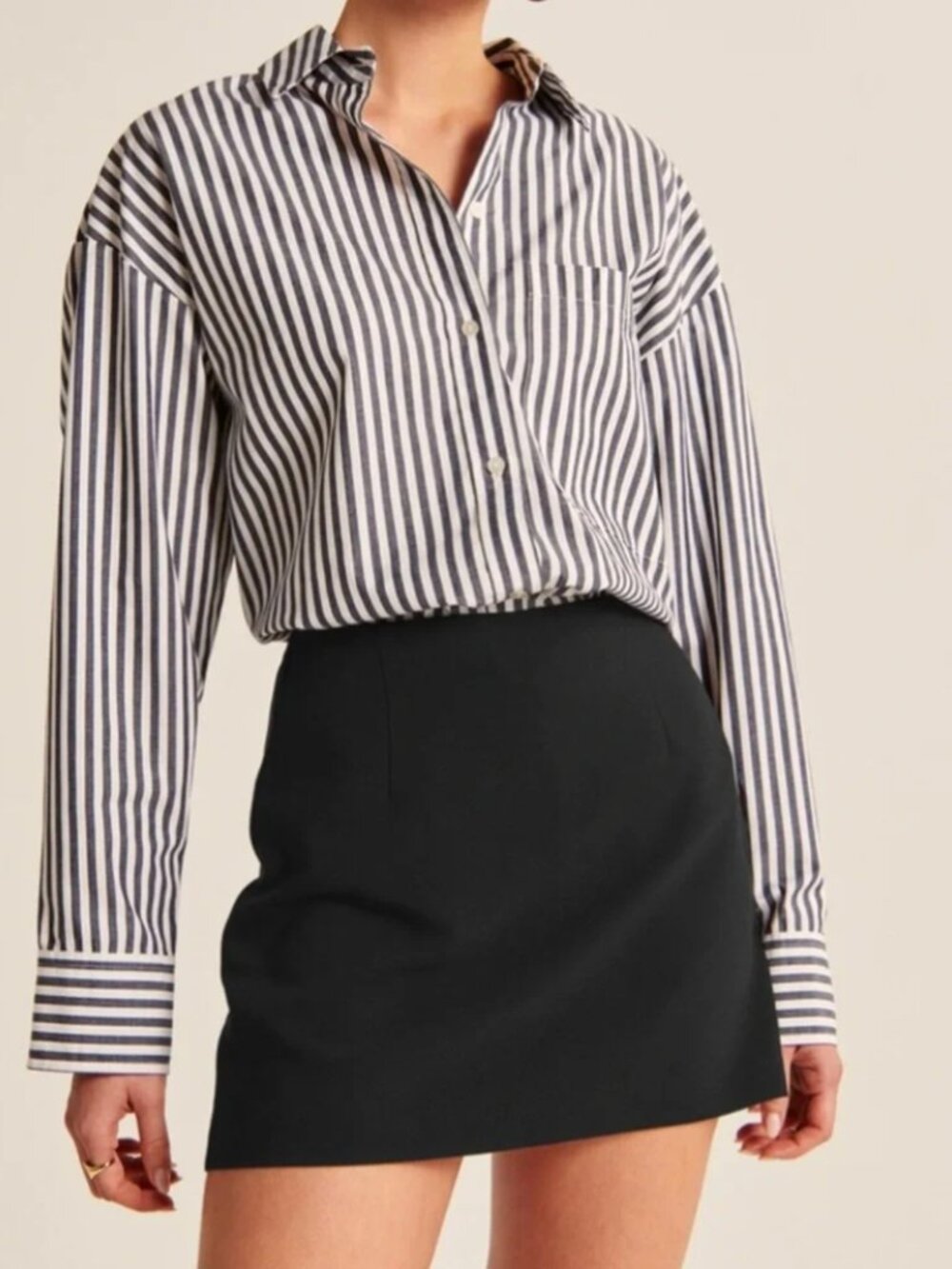 Abercrombie & Fitch Black Mini Skort